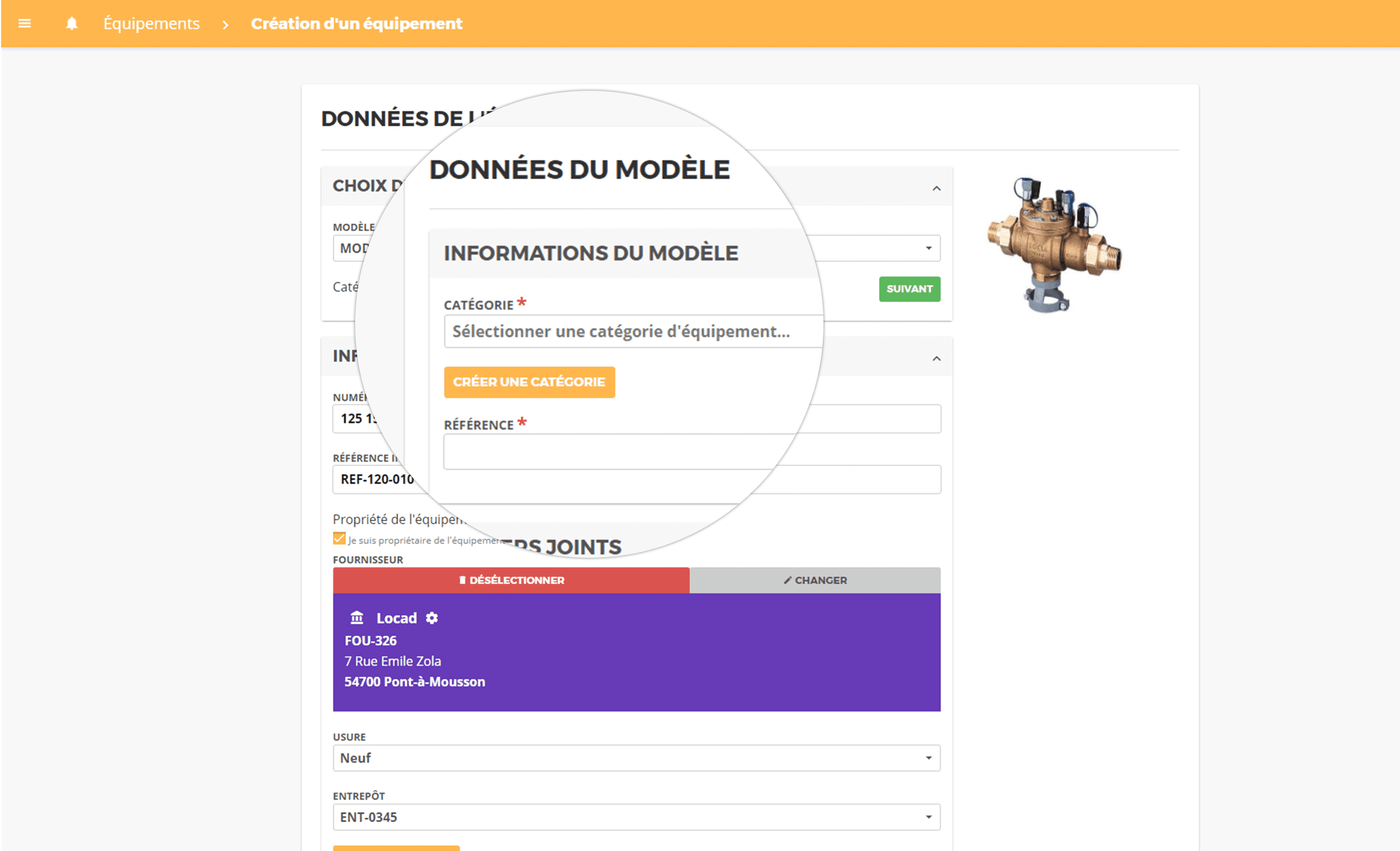 Création de modèle d’équipements avec le logiciel de gestion de parc LOKATECH