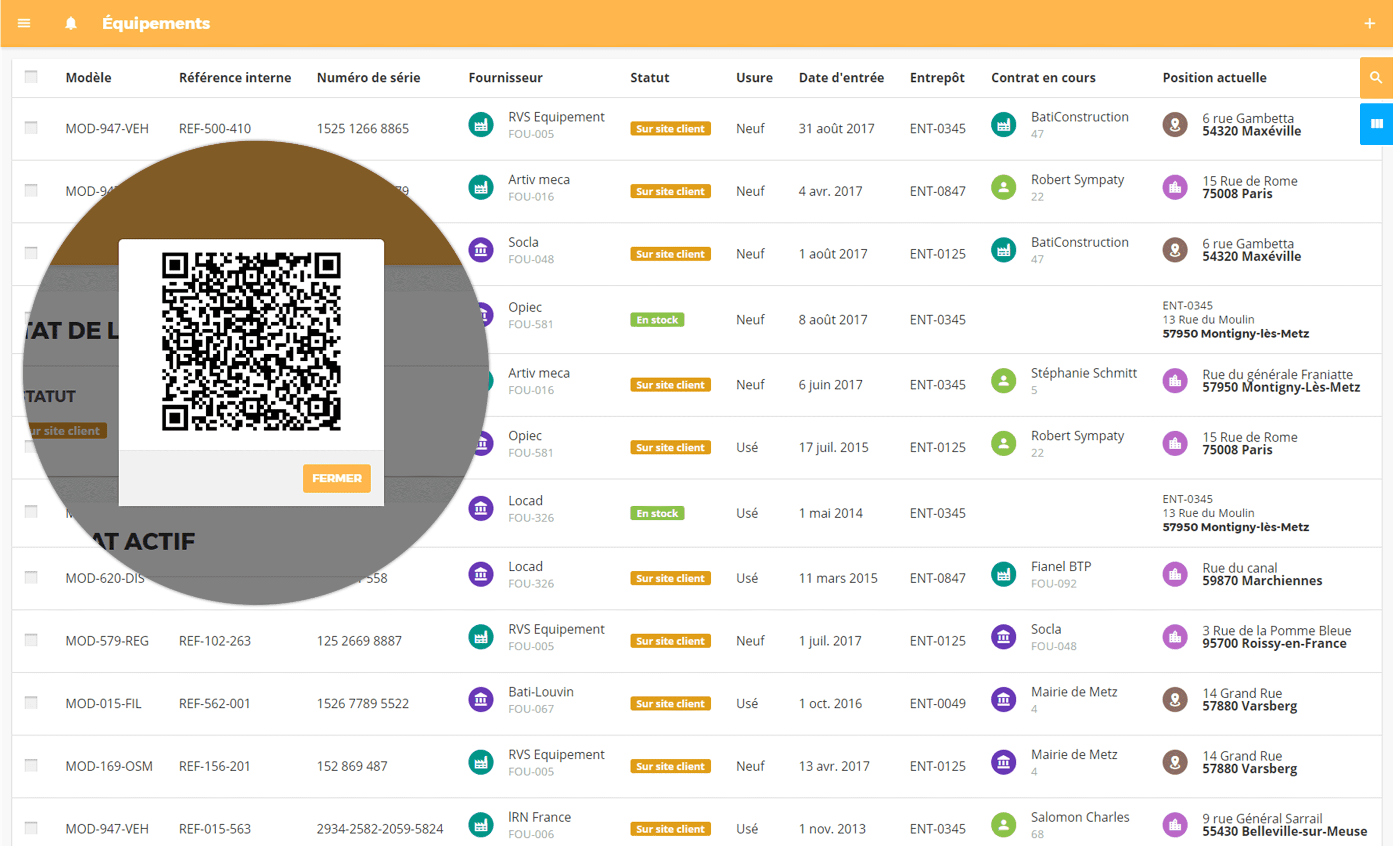 Générez des Qr code pour vos équipements avec le logiciel de gestion de parc LOKATECH