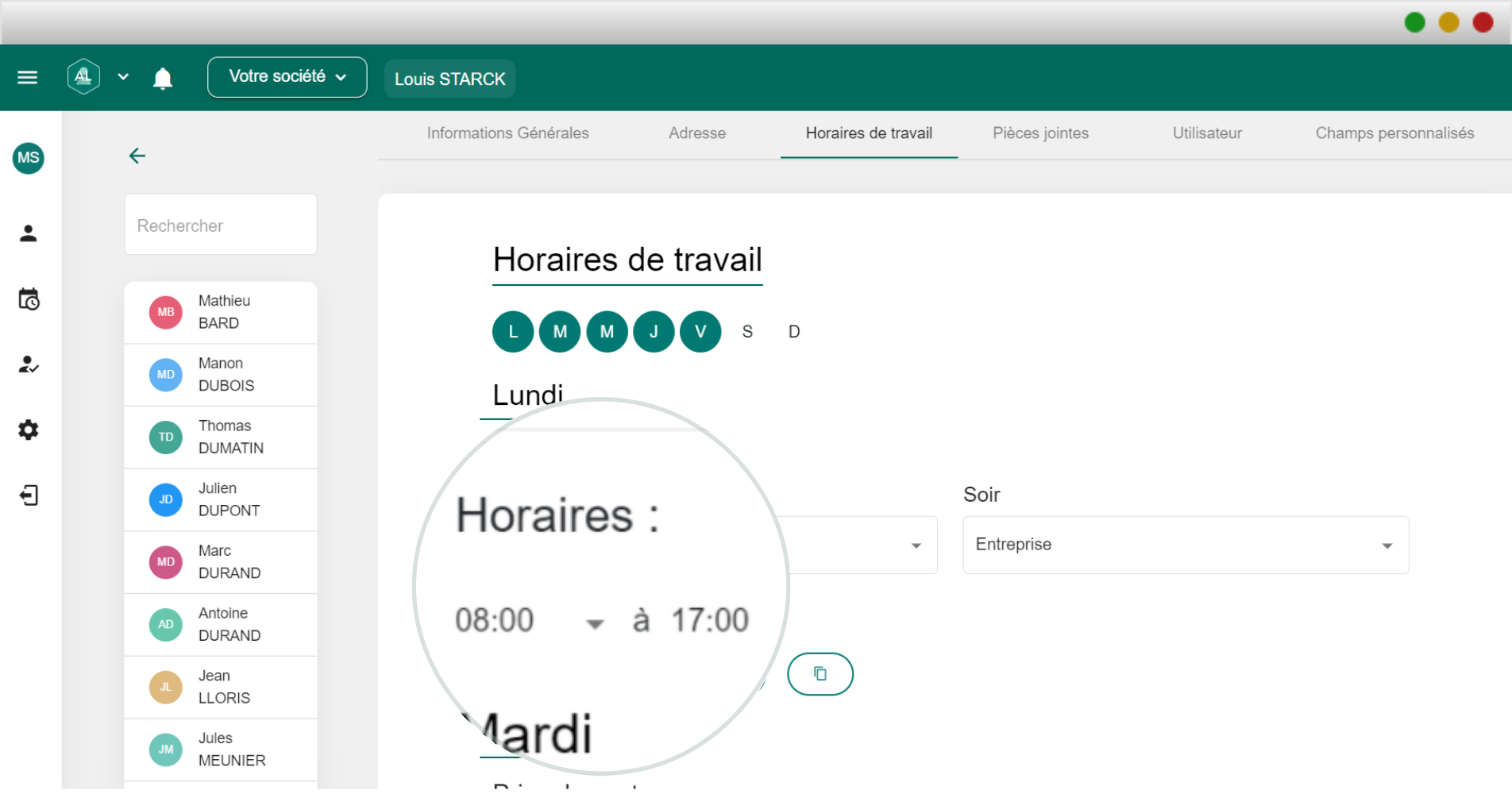 aliatech, visualisation en temps réel des horaires de travail de vos équipes